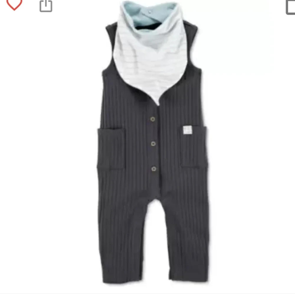 Carter's 2 piece jumpsuit and bandana bib set
